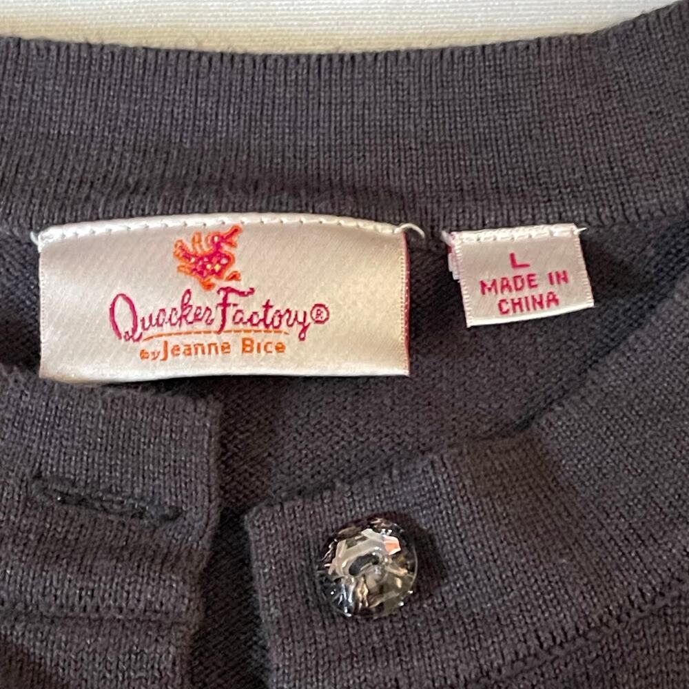 Quacker Factory by Jeanne Bice Women’s 
Christmas Embellished Cardigan Holiday